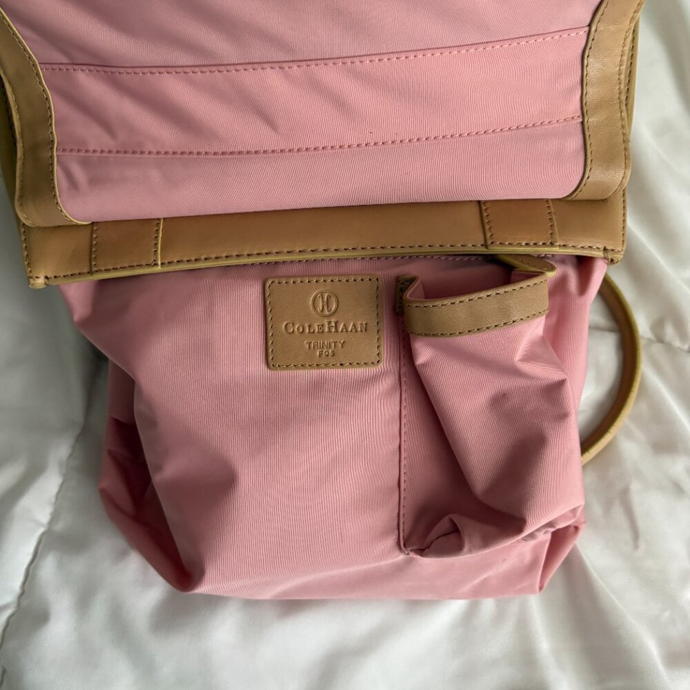 Cole Haan Beige/Tan Leather Shoulder Bag - Picture 14 of 15